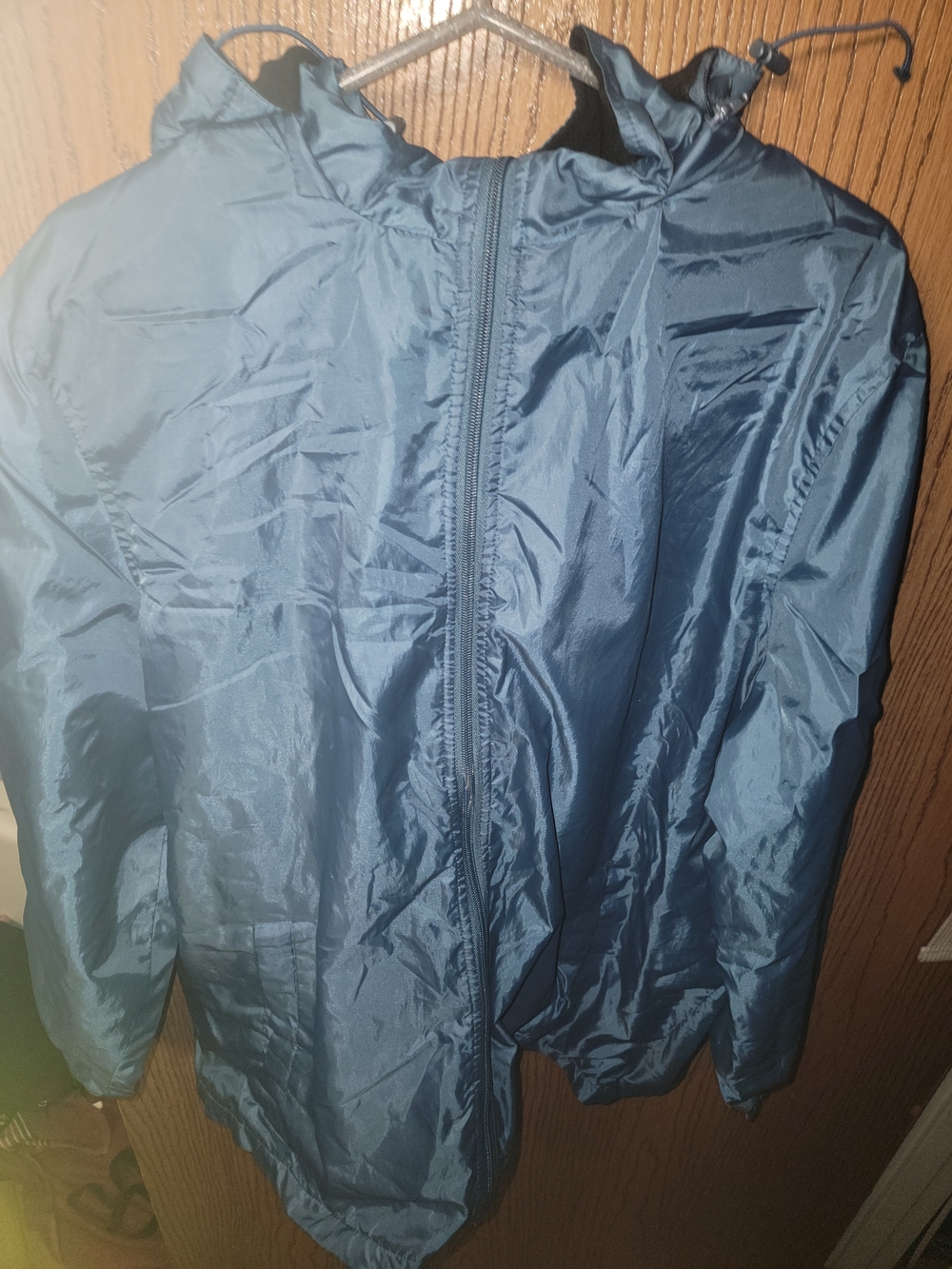 totes Men's Navy Hooded Windbreaker Jacket